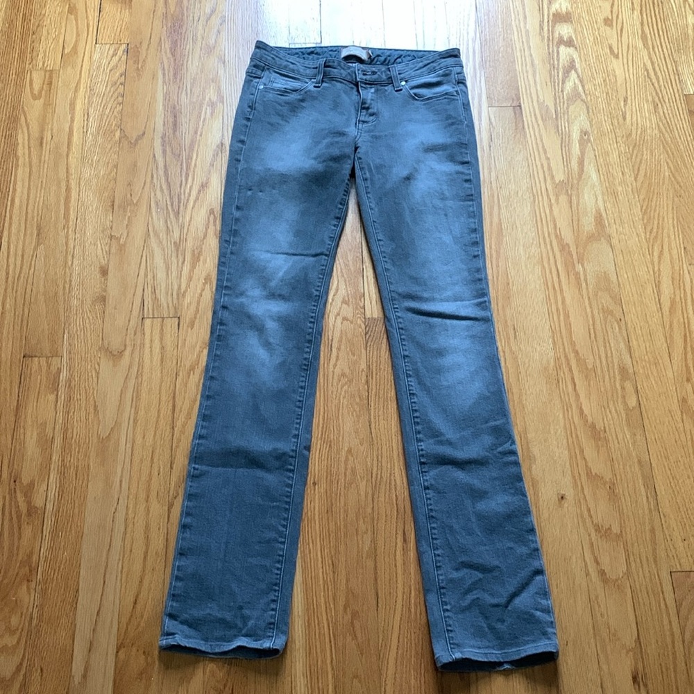 Paige Premium Denim Grey Straight Leg Jeans - size 27